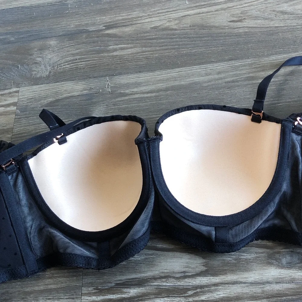 Dorina x Raye Natalie Don’t Mesh Dot Bra Top Removable Straps 34C